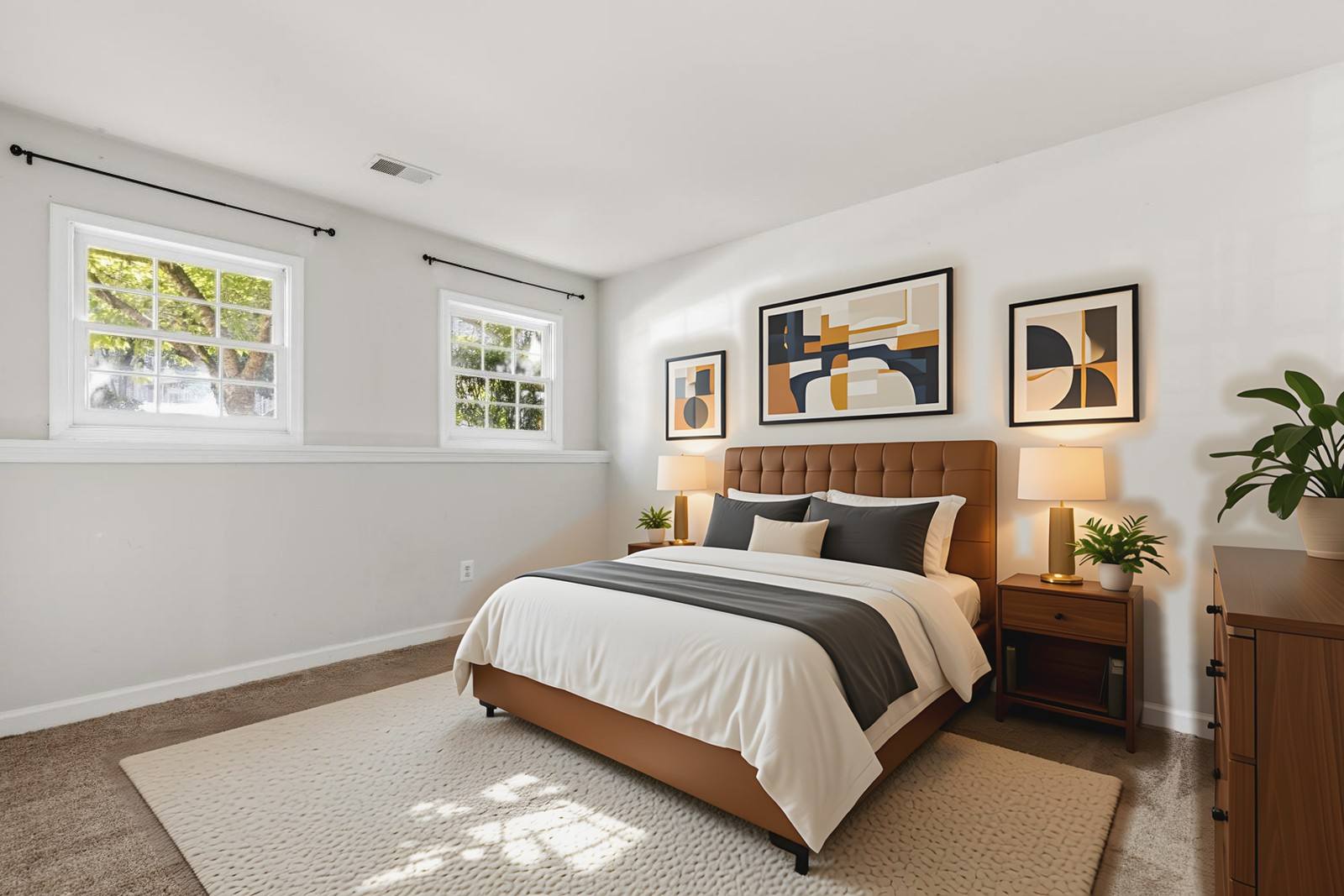 Bedroom in Woodbridge, VA, virtually staged