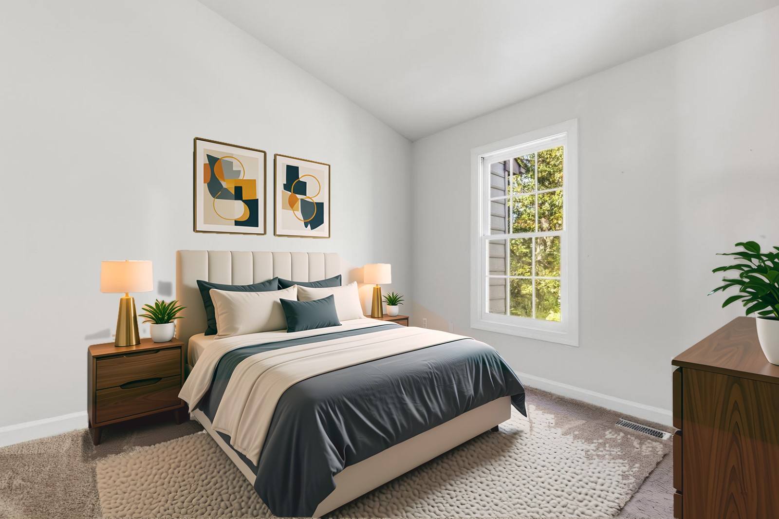 Bedroom in Woodbridge, VA, virtually staged